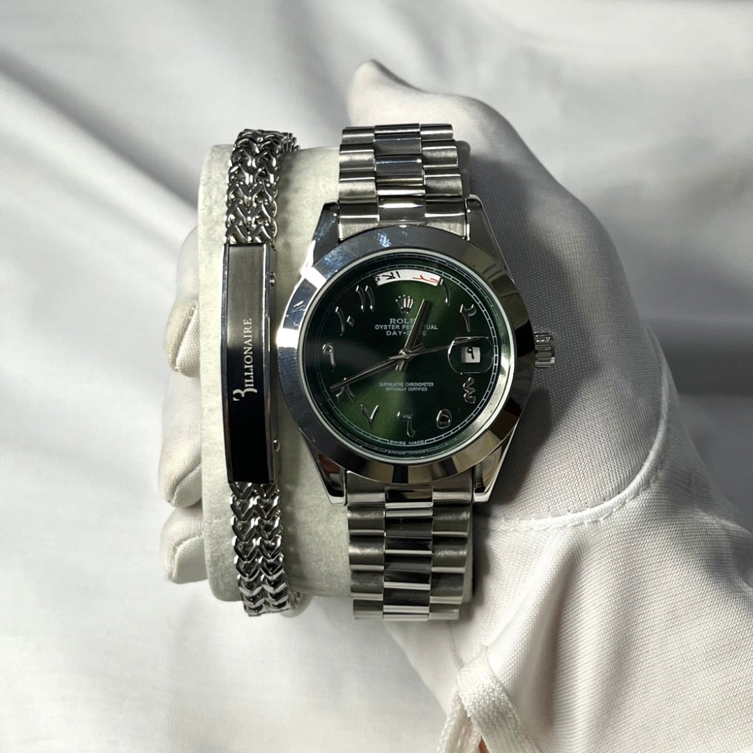 Rolex Date-just avec bracelet Billionaire