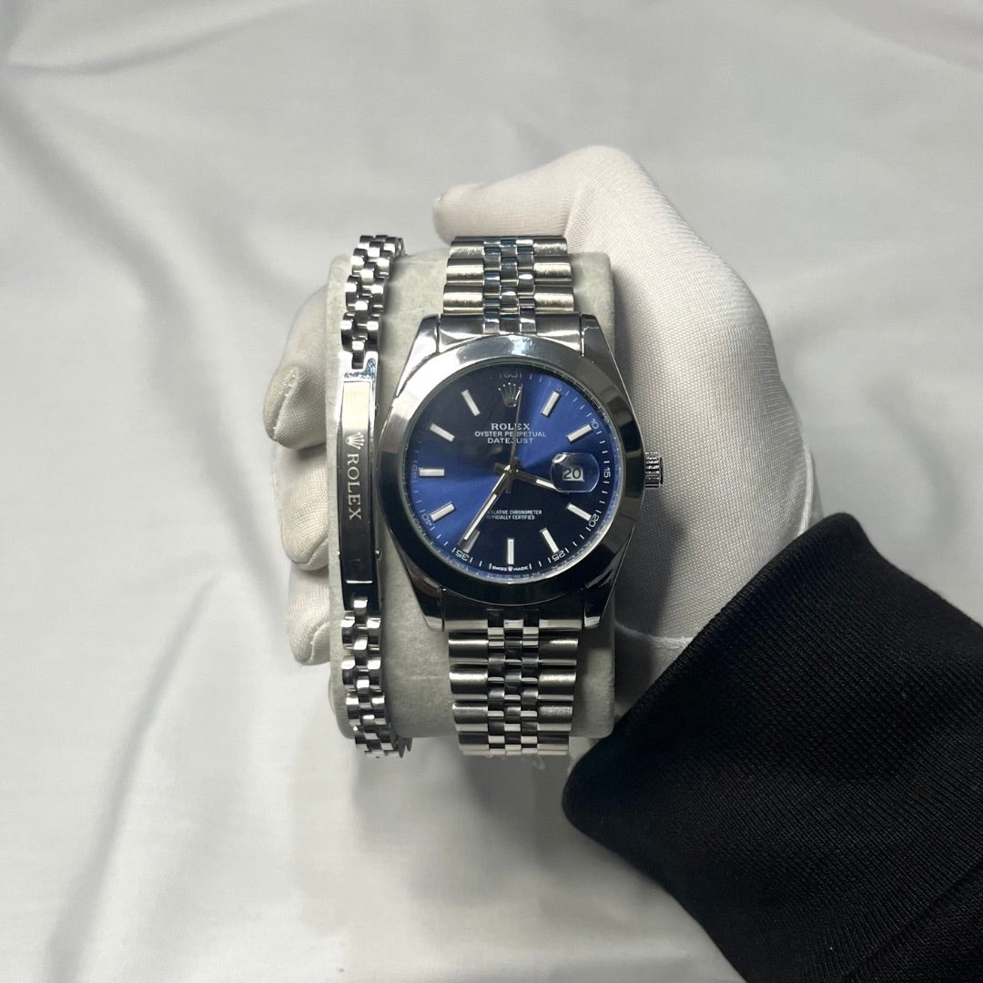 Rolex Date-just avec bracelet