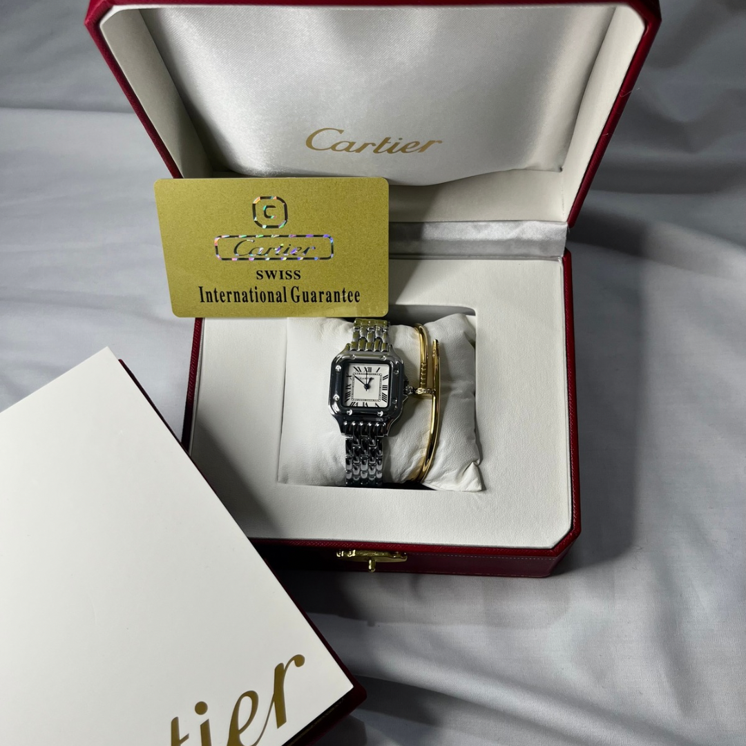 Cartier montre et bracelet cartier cadeau 🌹