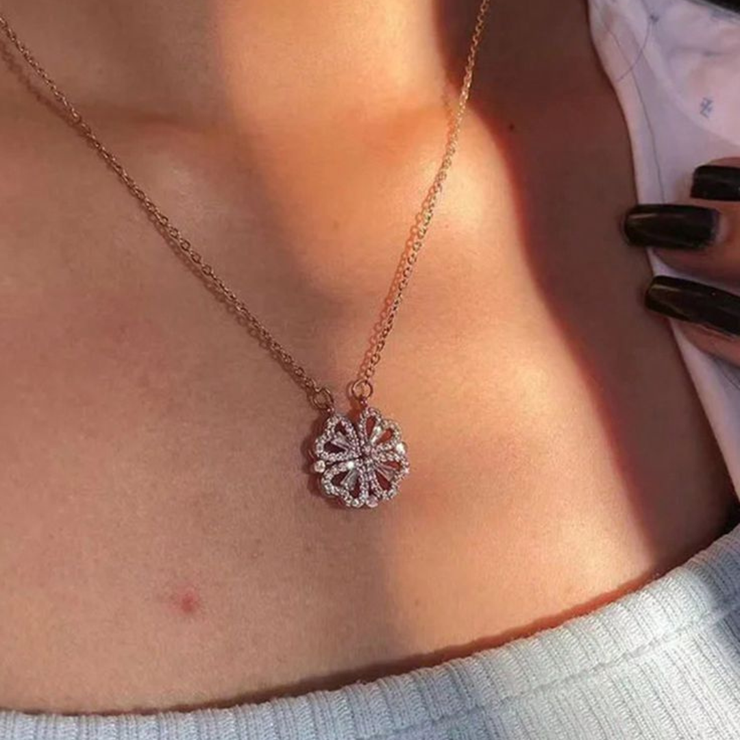 Colier Coeur Acier + Cadeau