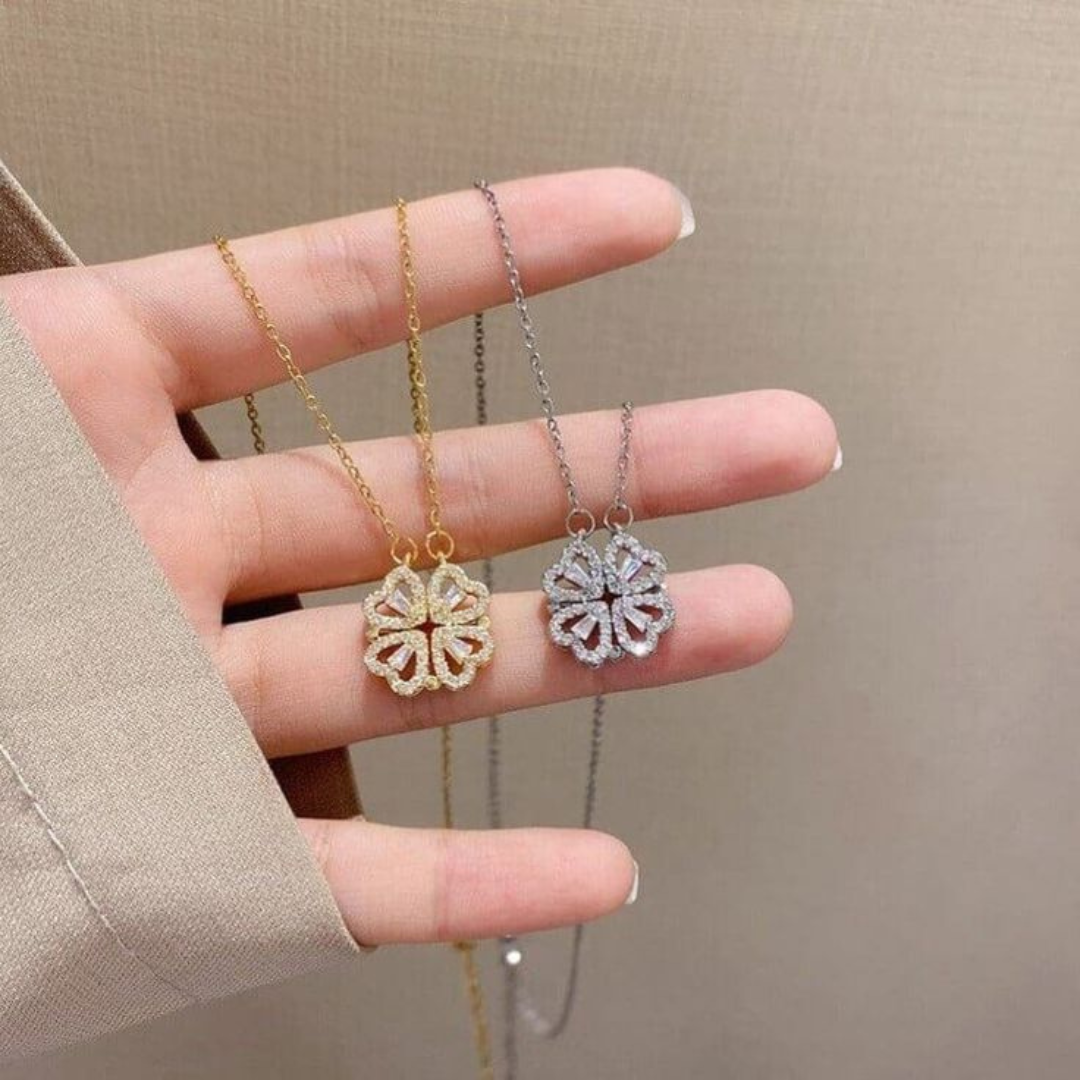 Colier Coeur Acier + Cadeau