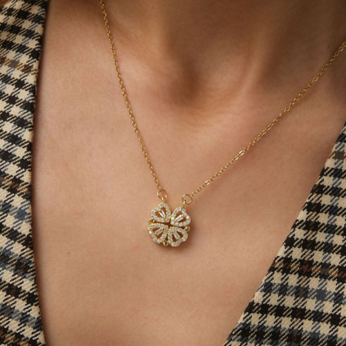 Colier Coeur Acier + Cadeau