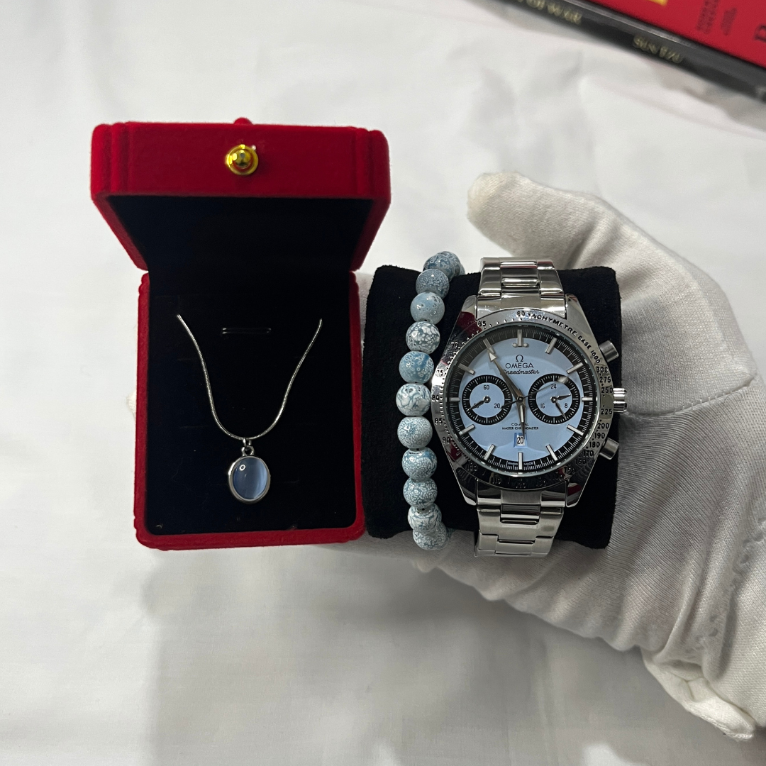 Omega et Colier + Gourmette cadeau🎁