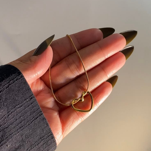 Colier Coeur (Avec la Boite Cadeau)