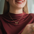 Colier Coeur (Avec la Boite Cadeau)